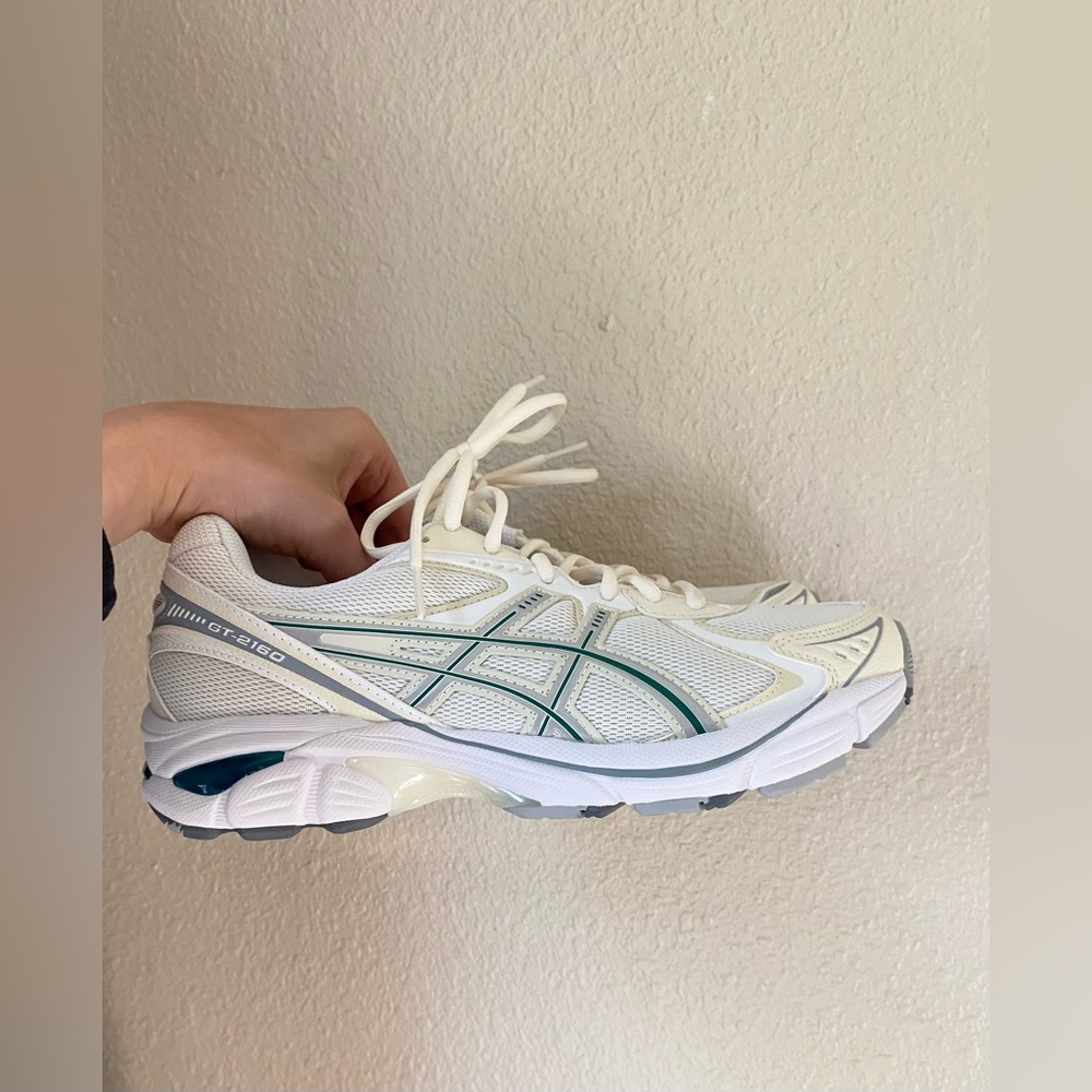 Asics White and Blue Women's Sneakers